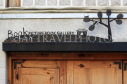 South Korea, SEOUL, Bukchon Hanok Village, shop front sign, SK983JPL