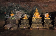 THAILAND, Phang Nga Province, KHAO LAK, Wat Suwan Khuha cave temple, Buddha statues, THA4357JPL