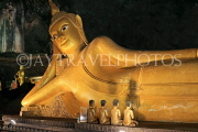 THAILAND, Phang Nga Province, KHAO LAK, Wat Suwan Khuha cave temple, reclining Buddha, THA4345JPL