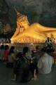 THAILAND, Phang Nga Province, KHAO LAK, Wat Suwan Khuha cave temple, reclining Buddha, THA4350JPL