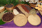 THAILAND, types of Thai rice on display, THA2331JPL
