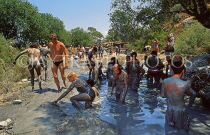 TURKEY, Dalyan, tourists having mud bath, TUR1513JPL