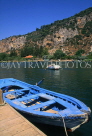 TURKEY, Dalyan Coast, boat at jetty, TUR709JPL