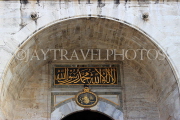 TURKEY, Istanbul, Topkapi Palace, Gate of Salutation, inscription, TUR1093PL