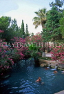 TURKEY, Pamukkale, sacred pool of Romans, bathers in thermal waters, TUR705JPL