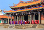 Taiwan, TAIPEI, Confucius Temple, and ancient ritual ceremony being performed, TAW1104JPL