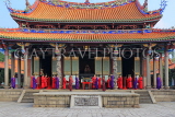 Taiwan, TAIPEI, Confucius Temple, and ancient ritual ceremony being performed, TAW1111JPL