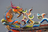 Taiwan, TAIPEI, Dalongdong Baoan Temple, building roofs, elaborate carvings, TAW1135JPL