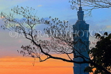 Taiwan, TAIPEI, Elephant Mountain, Taipei 101 building at sunset, TAW441JPL