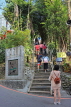 Taiwan, TAIPEI, Elephant Mountain, tourists and visitors at the start of the hiking trail, TAW428JPL