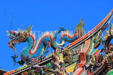 Taiwan, TAIPEI, Lungshan Temple, rooftop carvings, TAW689JPL
