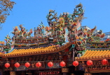 Taiwan, TAIPEI, Wunchang Temple, roof top statues and sculptures, TAW466JPL