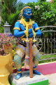 Thailand, PHUKET, Karon Temple (Wat Suwan Khiri Khet), shrine room, guardian statue, THA3652JPL