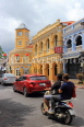 Thailand, PHUKET, Phuket Old Town, Sino-Portuguese architecture, clock tower, THA3908JPL