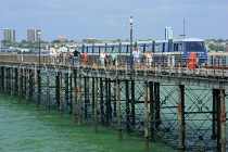 UK, Essex, Southend-On-Sea, Southend Pier, and train, UK6870JPL