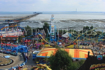 UK, Essex, Southend-On-Sea, funfairs and coastal view, UK6833JPL