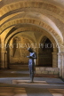 UK, Hampshire, WINCHESTER, Winchester Cathedral, crypt, A Gormley's 'Sound II' statue, UK8025JPL