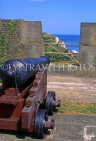 UK, Kent, DOVER CASTLE, Canon pointing to East Cliffs, DOV153JPL