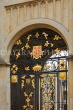 UK, Oxfordshire, OXFORD, Bodleian Library, elaborate iron gate detail, UK13190JPL