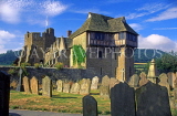 UK, Shropshire, STOKESAY CASTLE and cemetery, UK4530JPL