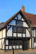 UK, Warwickshire, STRATFORD-UPON-AVON, half timbered buildings, public library, UK25614JPL