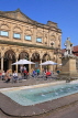 UK, Yorkshire, YORK, City Art Gallery, cafe scene and William Etty statue, UK3254JPL