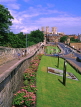 UK, Yorkshire, YORK, City Walls and York Minster, UK6093JPL
