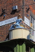 UK, Yorkshire, YORK, Petergate, Goddess Minerva sculpture, UK3075JPL