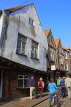 UK, Yorkshire, YORK, The Shambles, street scene and timber framed buildings, UK3063JPL