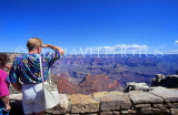 USA, Arizona, GRAND CANYON, South Rim view and tourists, GC58JPL