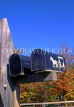 USA, New England, VERMONT, Jeffersonville, mail boxes, US2760JPL
