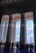 USA, WASHINGTON DC, Lincoln Memorial, view from interior, WAS405JPL
