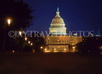 USA, WASHINGTON DC, US Capitol building, night view, WAS397JPL