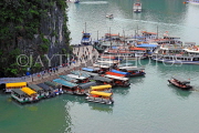 VIETNAM, Halong Bay, Bo Hon Island, Sung Sot Caves, harbour view, VT1911JPL
