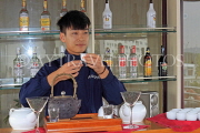 VIETNAM, Halong Bay, Tea making demonstration on board a cruise boat, VT1838JPL