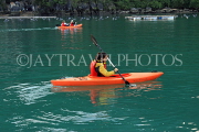 VIETNAM, Halong Bay, tourists kayaking, VT1966JPL